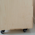 Nofred Black Wheels for wooden cube storage box
