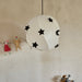 Kids design lamp in white hanging from the loft