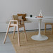 Wood baby highchair for the dinner table